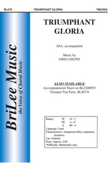 Triumphant Gloria SSA choral sheet music cover